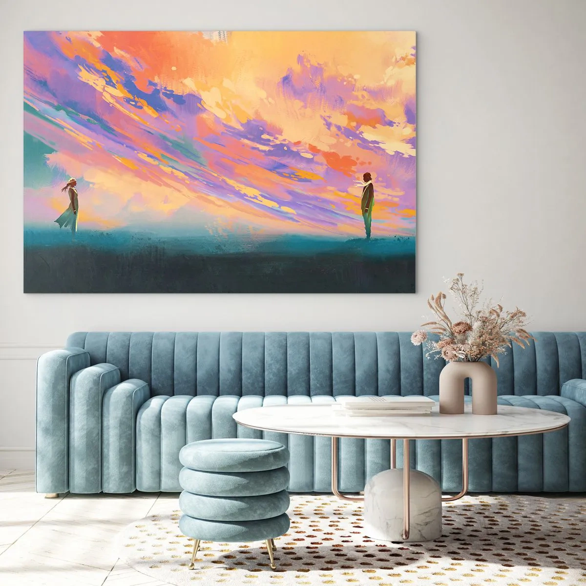 Billede på glas - Tiltrækningskraft - 100x70 cm