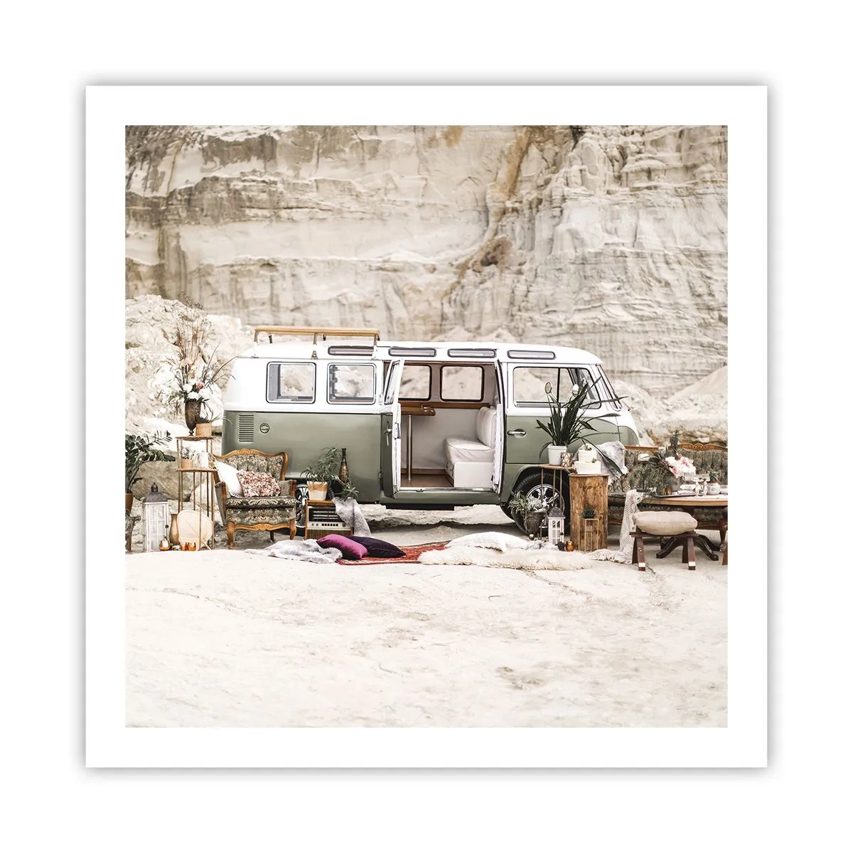 Plakat - Tid til at starte rejsen - 60x60 cm