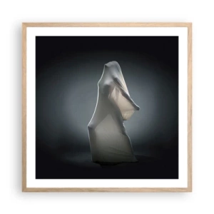 Plakat i ramme af lyst egetræ - Skjulte begær - 60x60 cm
