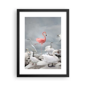Plakat i sort ramme - Hvor kommer jeg fra? - 30x40 cm
