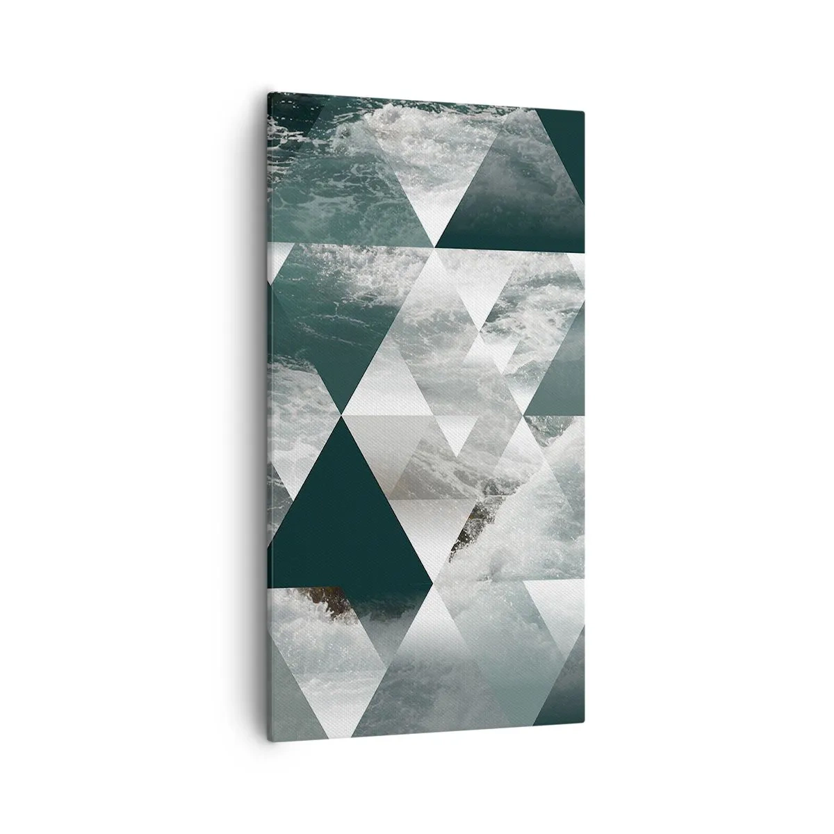 Lærredstryk - Billede på lærred - Et krystalperspektiv - 55x100 cm