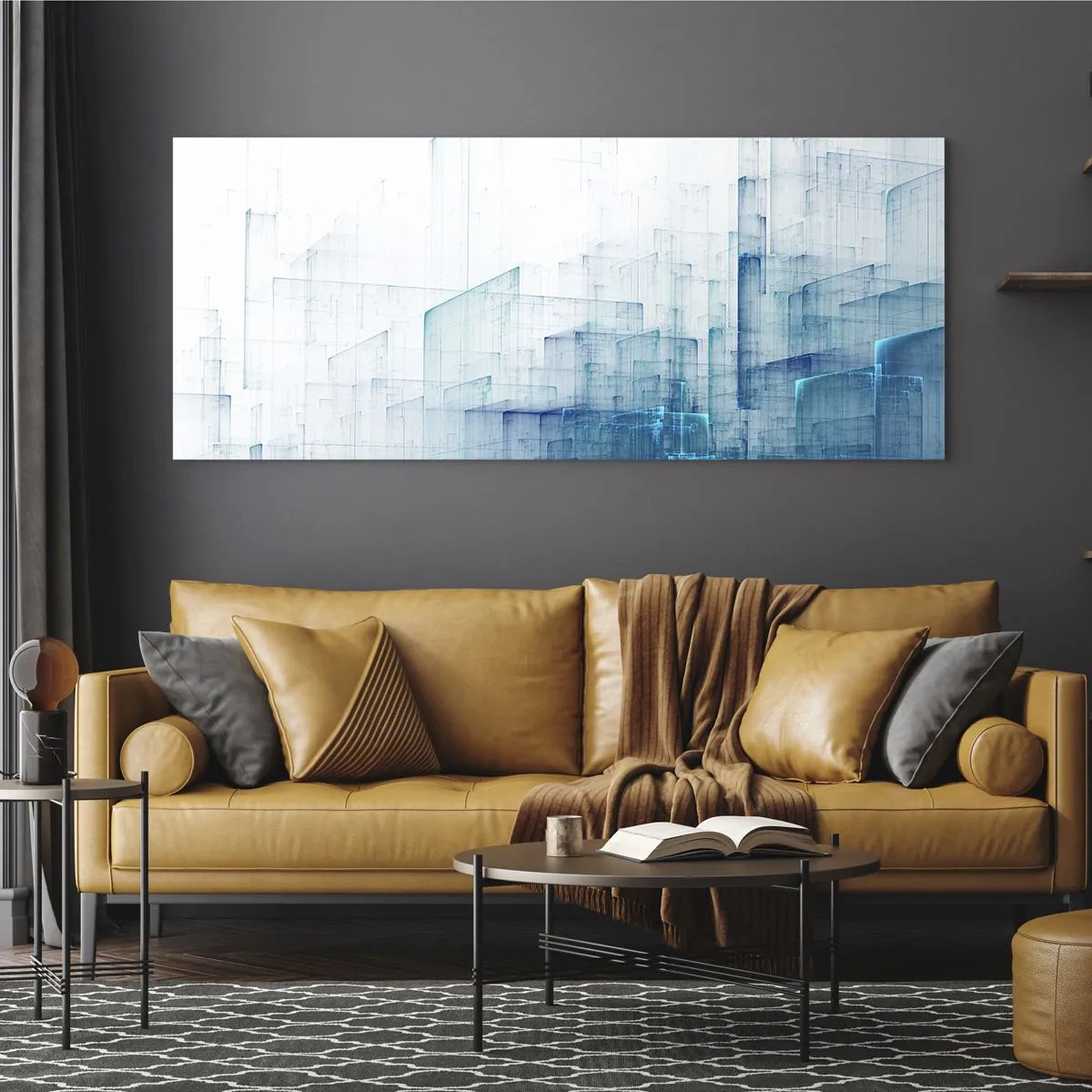 Billede på glas - Hvordan rummet blev til - 100x40 cm