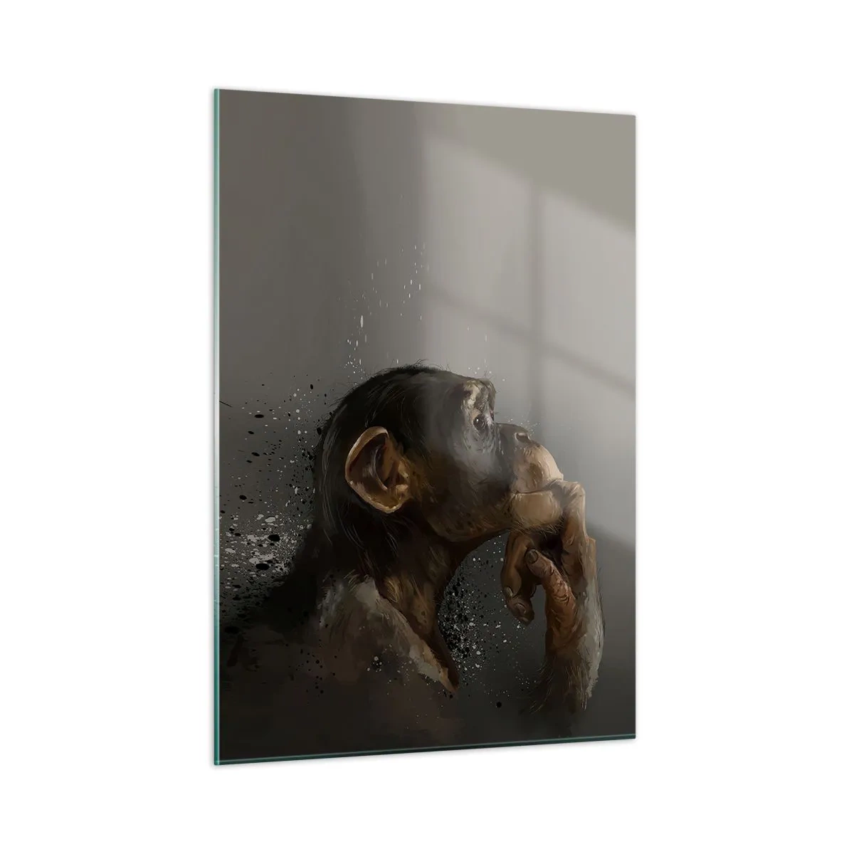 Billede på glas - Helt sikkert en tænker - 50x70 cm