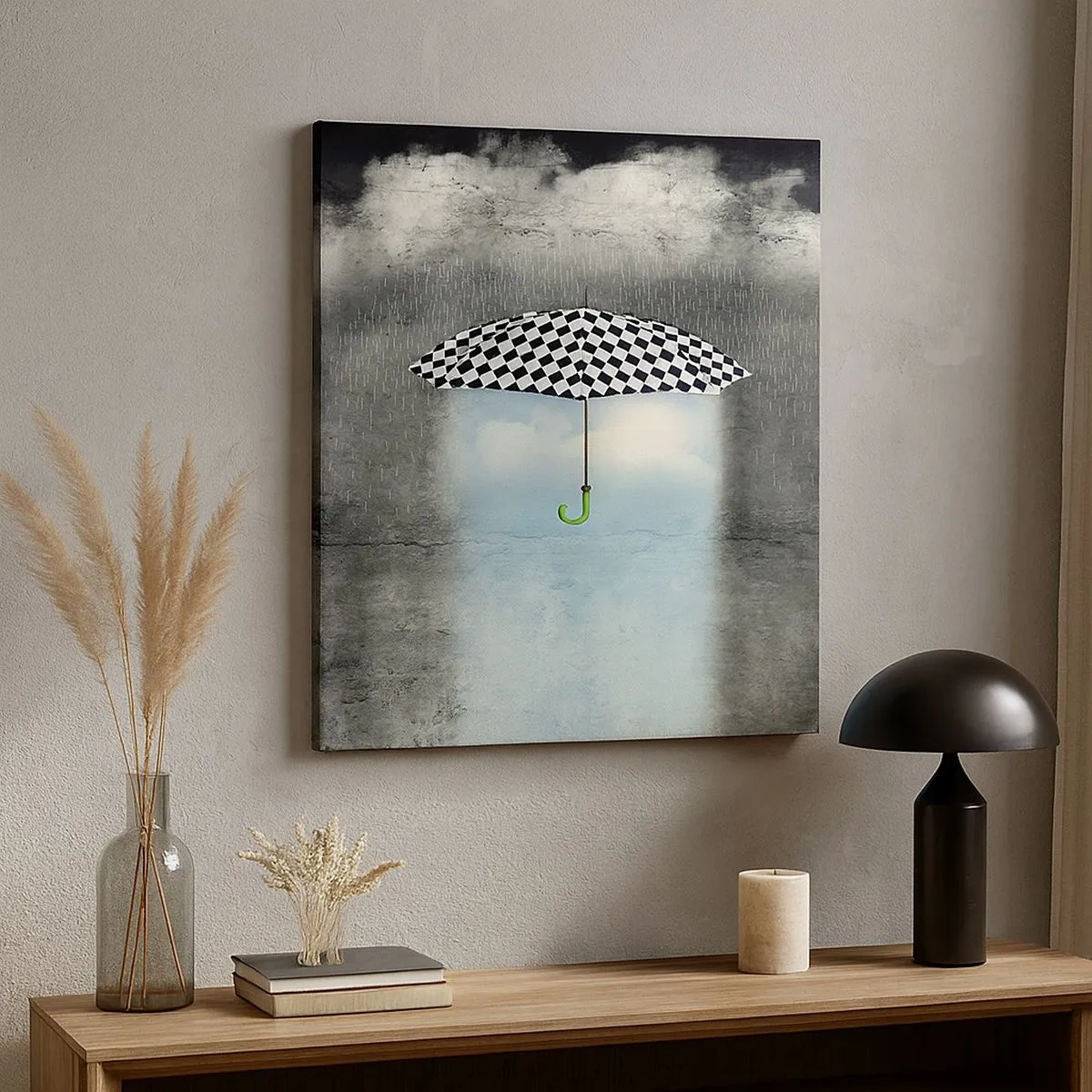 Lærredstryk - Billede på lærred - Og alligevel er det muligt - 30x30 cm