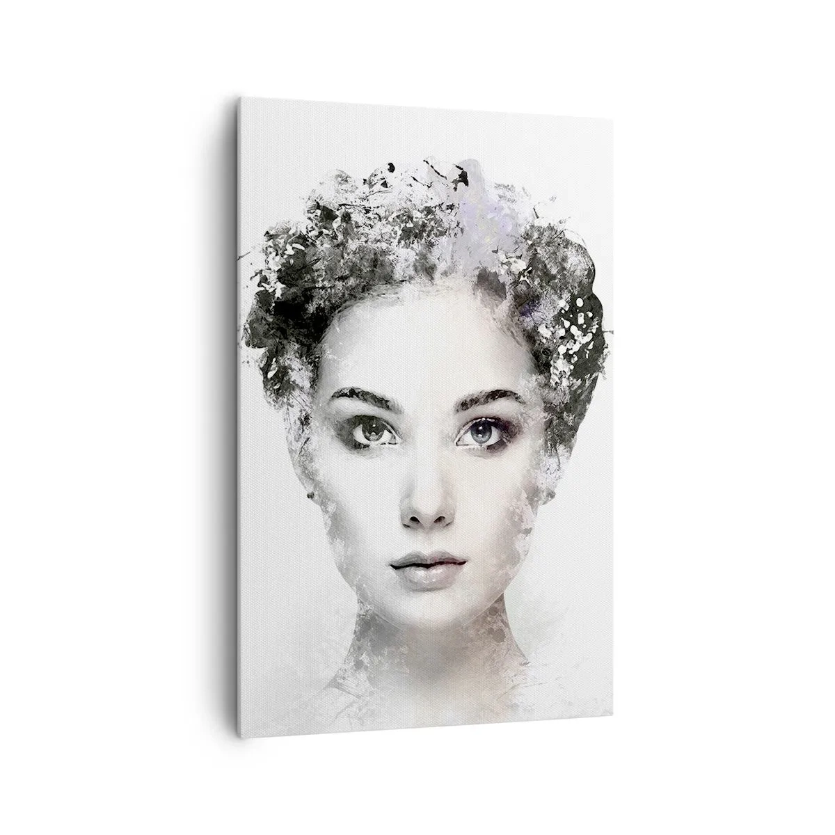 Lærredstryk - Billede på lærred - Et meget stilfuldt portræt - 80x120 cm
