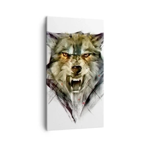 Lærredstryk - Billede på lærred - Ikke et skridt! - 45x80 cm