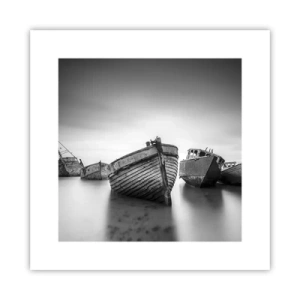 Plakat - Nu er det bare minder... - 30x30 cm