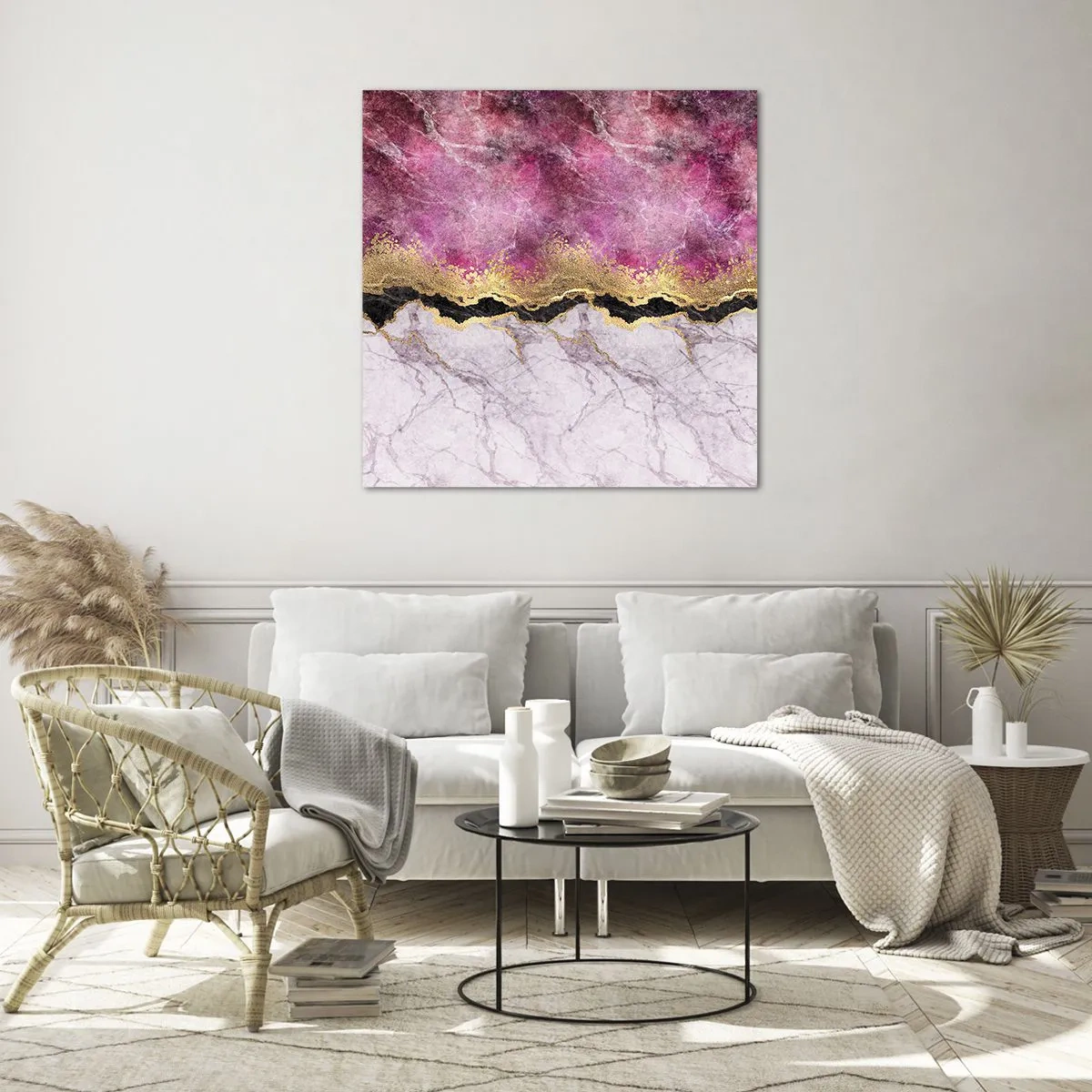 Billede på glas - På grænsen - 70x70 cm