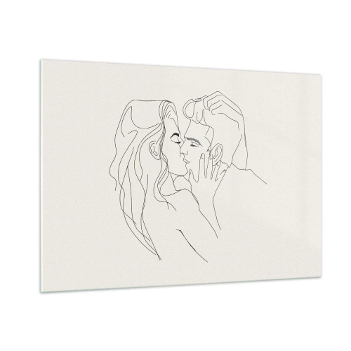 Billede på glas - Forviklet i følelser - 100x70 cm