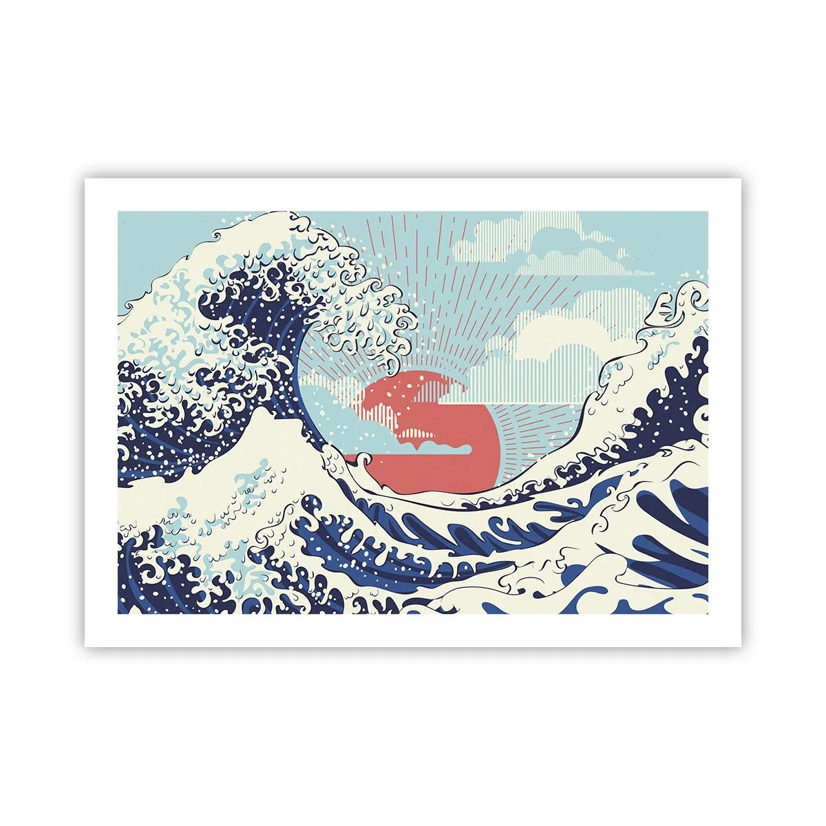 Plakat - Fra japanske inspirationer - 70x50 cm