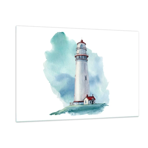 Billede på glas - Det blås blide søster - 120x80 cm