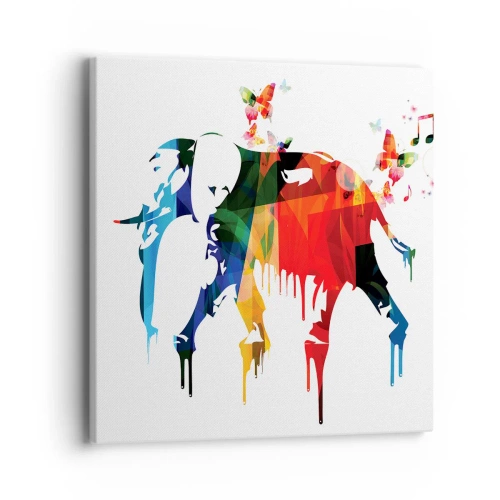 Lærredstryk - Billede på lærred - Alle kan danse - 40x40 cm