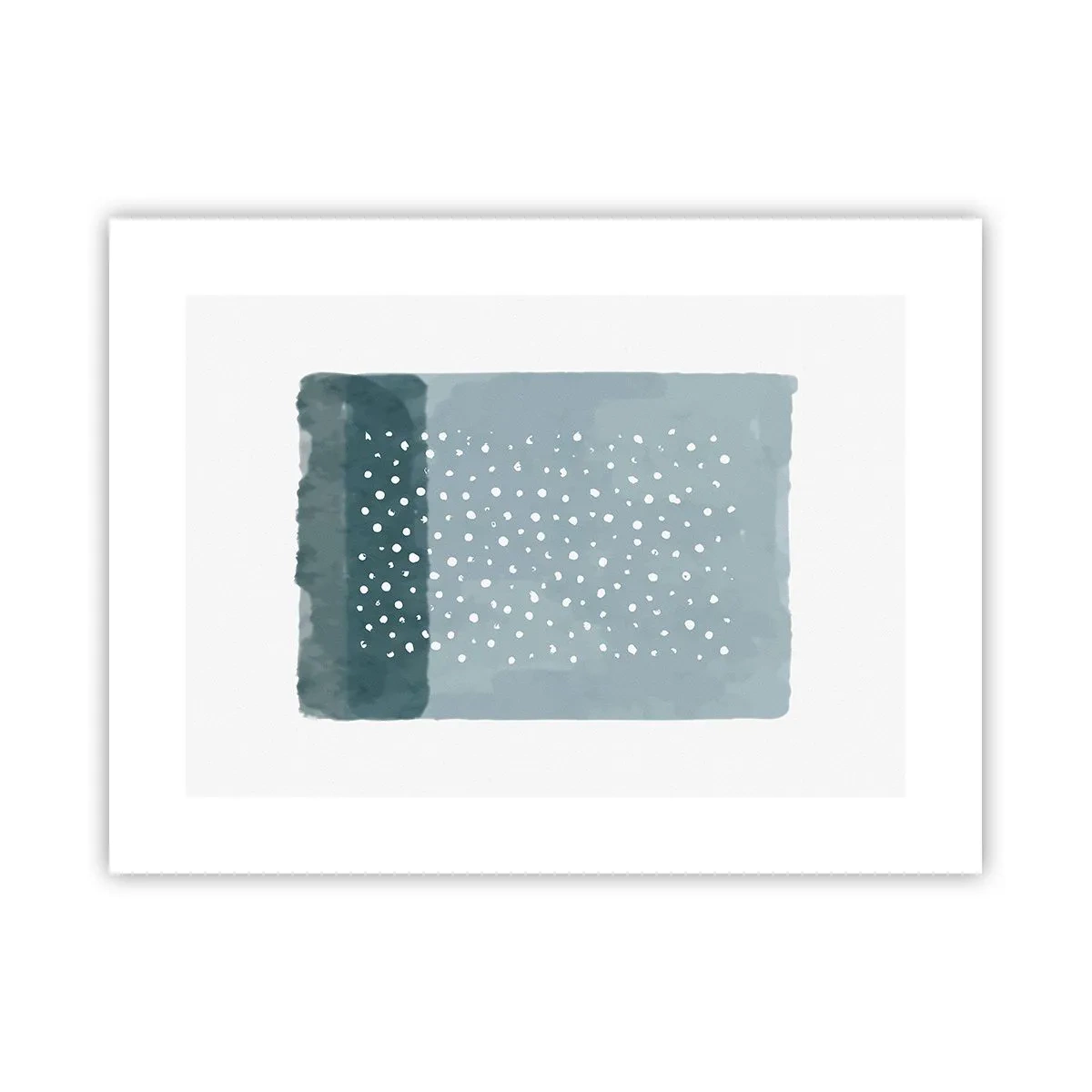 Plakat - Dyrket i blåt - 40x30 cm