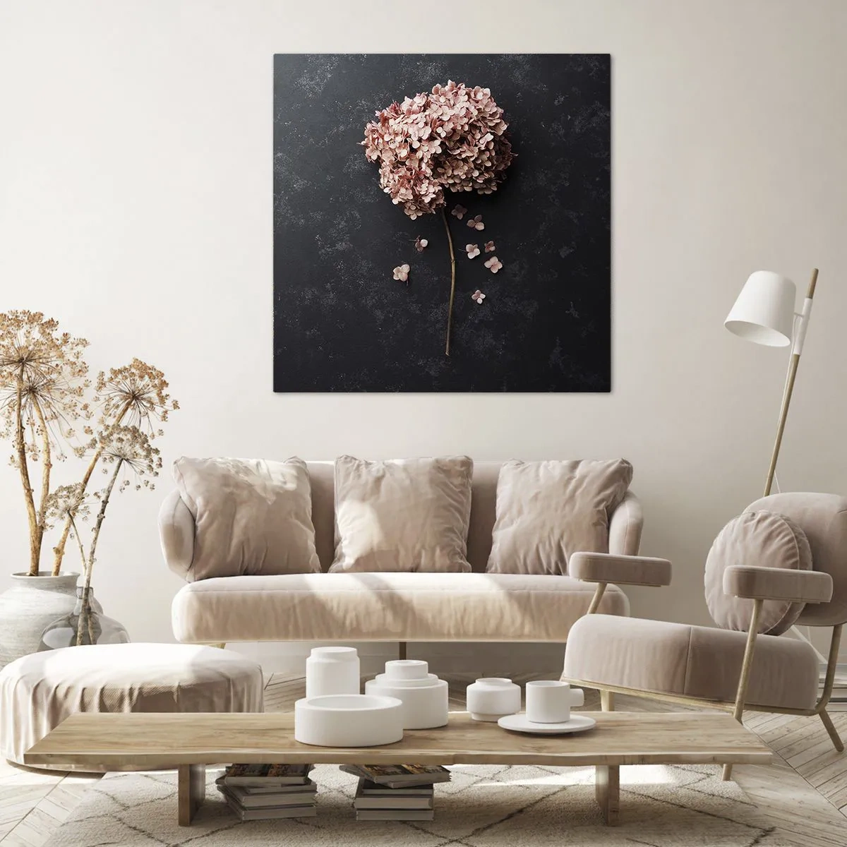 Lærredstryk - Billede på lærred - Et virkelig romantisk tegn - 70x70 cm