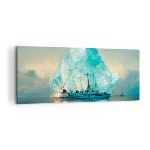 Lærredstryk - Billede på lærred - Arktisk diamant - 100x40 cm