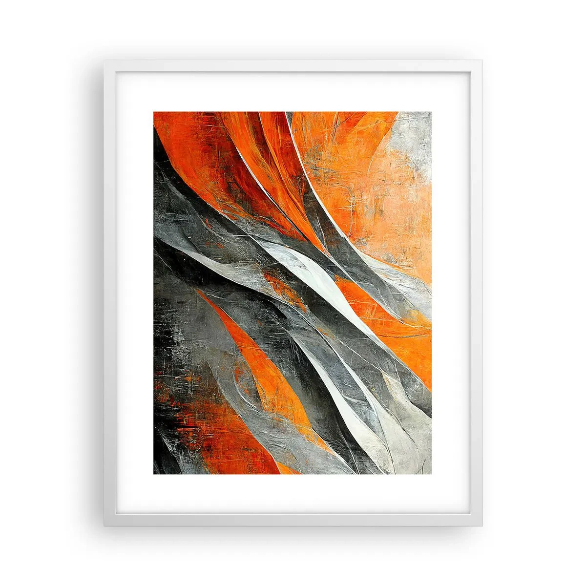 Plakat i hvid ramme - Varme og kulde - 40x50 cm