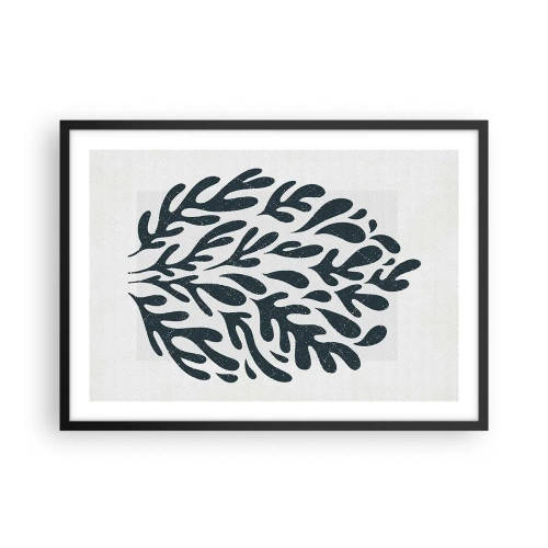 Plakat i sort ramme - Naturens former - 70x50 cm