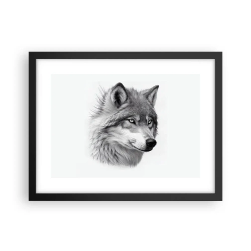 Plakat i sort ramme - Alpha - uden tvivl - 40x30 cm