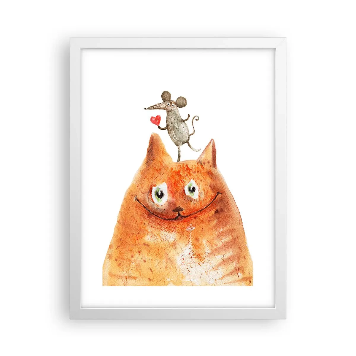 Plakat i hvid ramme - Kærlighedens paradokser - 30x40 cm