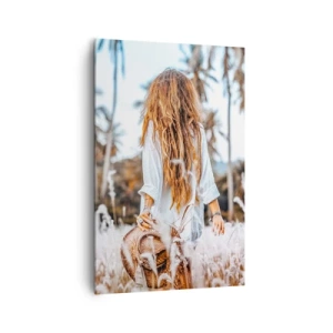 Lærredstryk - Billede på lærred - Født af græsdun - 80x120 cm