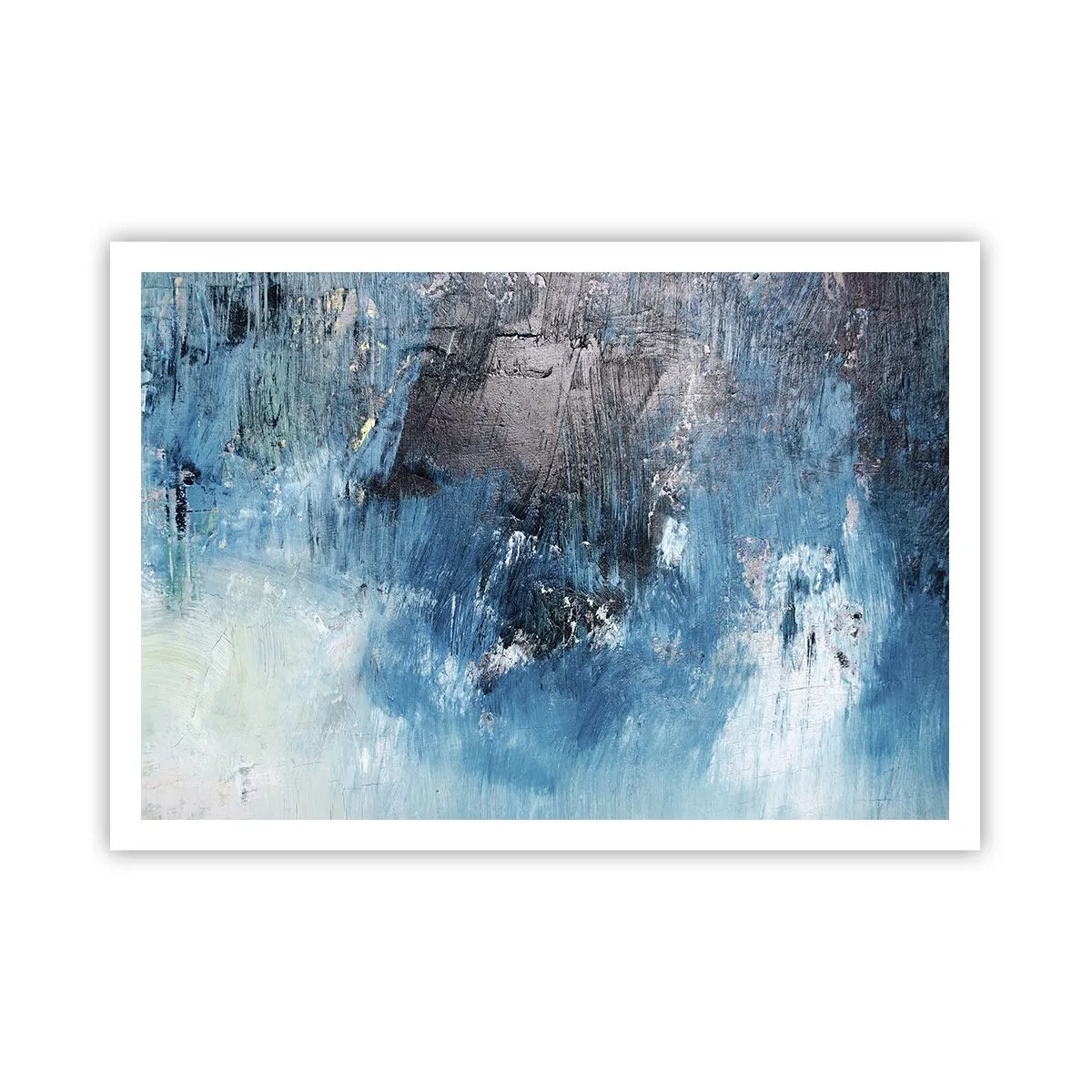 Plakat - Blå rapsodi - 100x70 cm