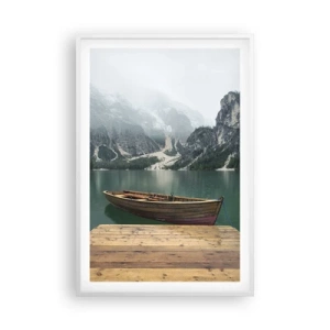 Plakat i hvid ramme - "Og stolte pander" - 61x91 cm