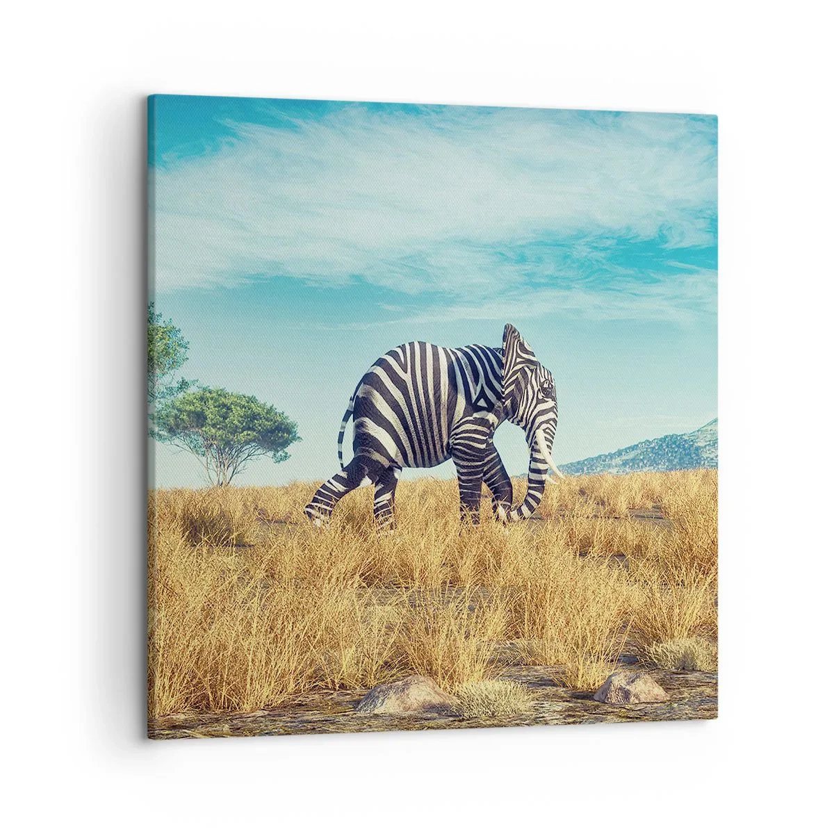 Lærredstryk - Billede på lærred - Grå er ikke længere på mode - 50x50 cm