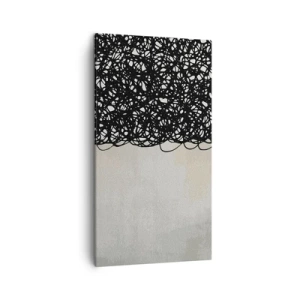 Lærredstryk - Billede på lærred - En hvirvlende abstraktion - 45x80 cm