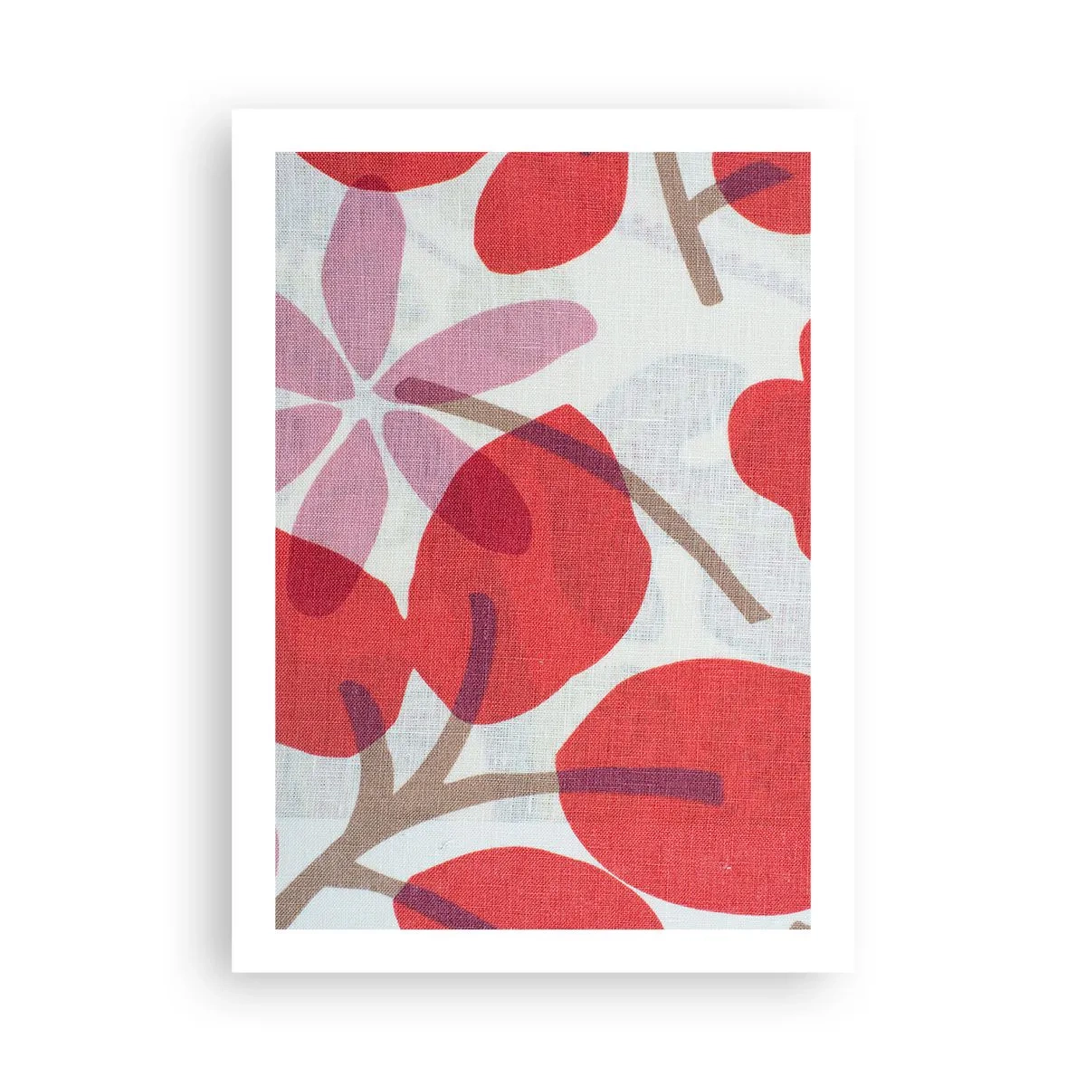 Plakat - Blomsterkomposition i pink - 50x70 cm