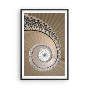 Plakat i sort ramme - I midten af en skal - 61x91 cm