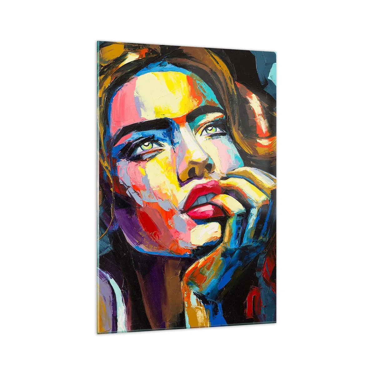 Billede på glas - Drømme som fugle svæver gennem himlen - 70x100 cm