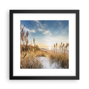 Plakat i sort ramme - Nordstrand - 30x30 cm