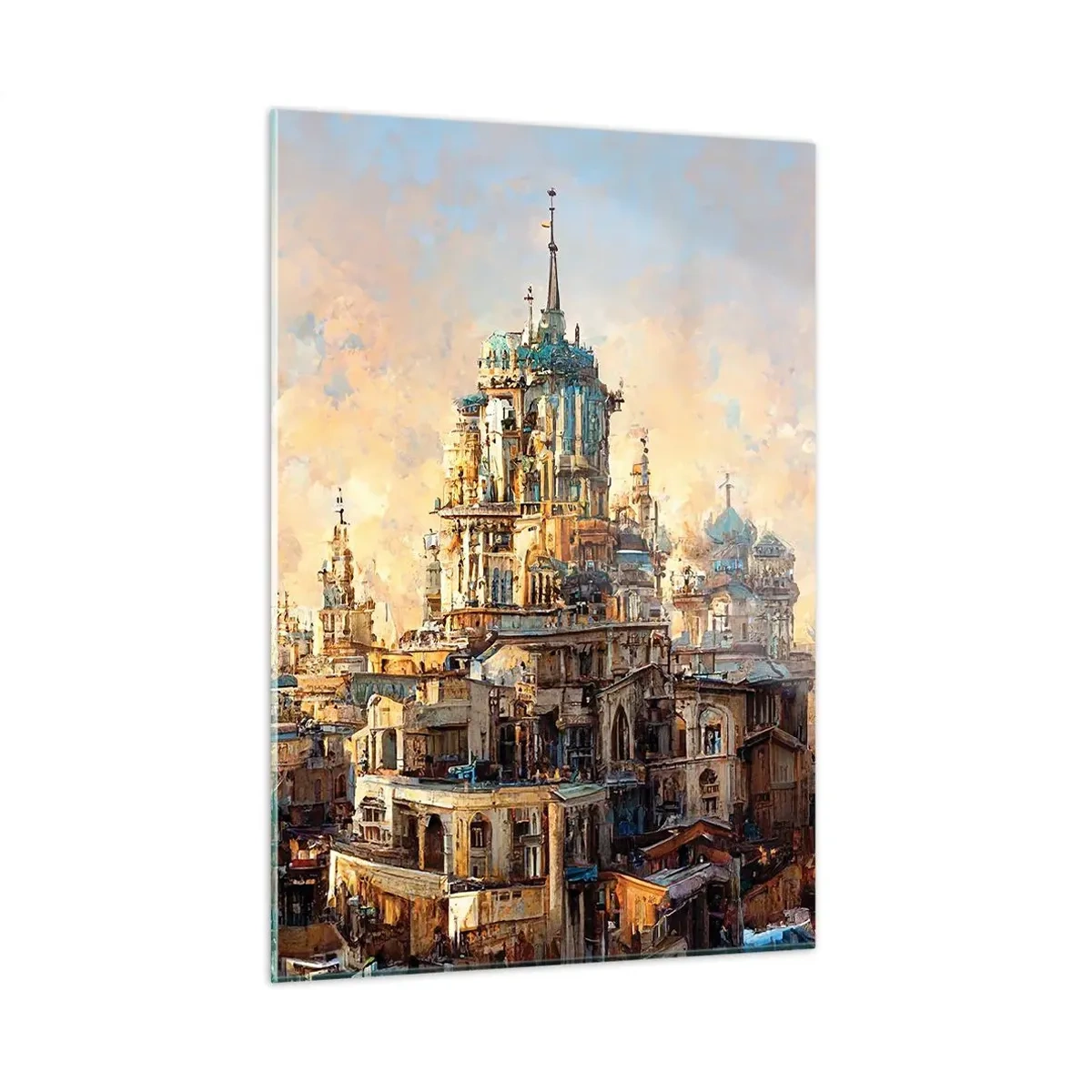 Billede på glas - En by af byer - 50x70 cm