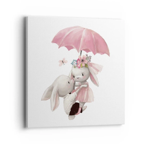 Lærredstryk - Billede på lærred - Det er kærlighed - 40x40 cm