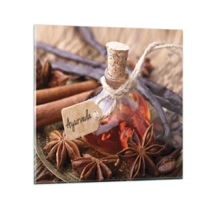 Billede på glas - På vej mod enhed af krop og ånd - 40x40 cm