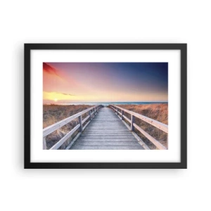 Plakat i sort ramme - Baltisk aften aura - 40x30 cm