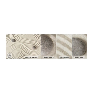 Prøve Fototapet Premium Canvas - Et strejf af varme - Abstraktion, Stykke, Sand - 100x30 cm