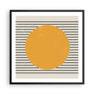 Plakat i sort ramme - Enkelthedens kraft - 60x60 cm
