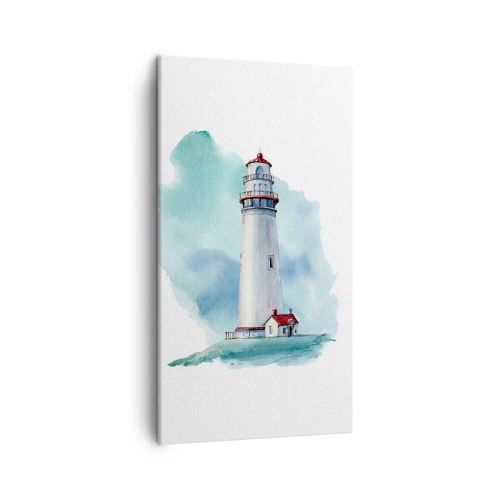 Lærredstryk - Billede på lærred - Det blås blide søster - 45x80 cm