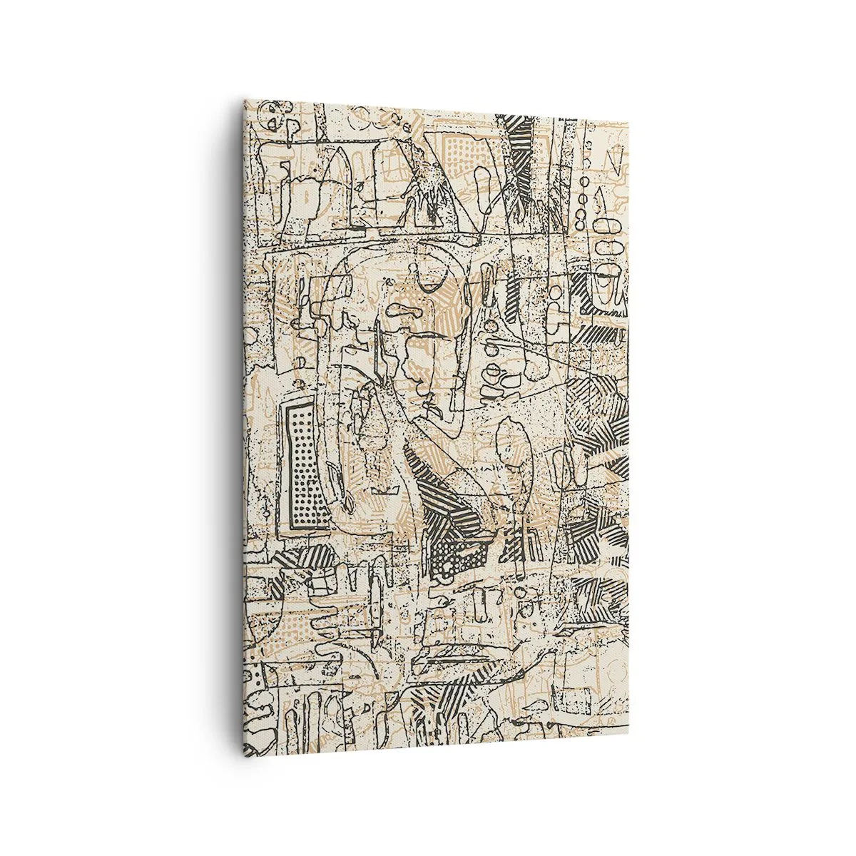 Lærredstryk - Billede på lærred - Venter på at blive afkodet - 80x120 cm