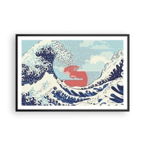 Plakat i sort ramme - Fra japanske inspirationer - 91x61 cm