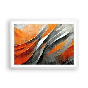 Plakat i hvid ramme - Varme og kulde - 70x50 cm