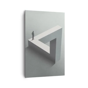 Lærredstryk - Billede på lærred - Og dog er det muligt - 80x120 cm