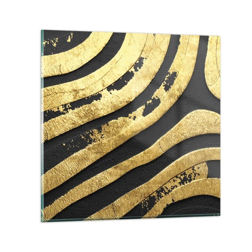 Billede på glas - Alt flyder - 70x70 cm