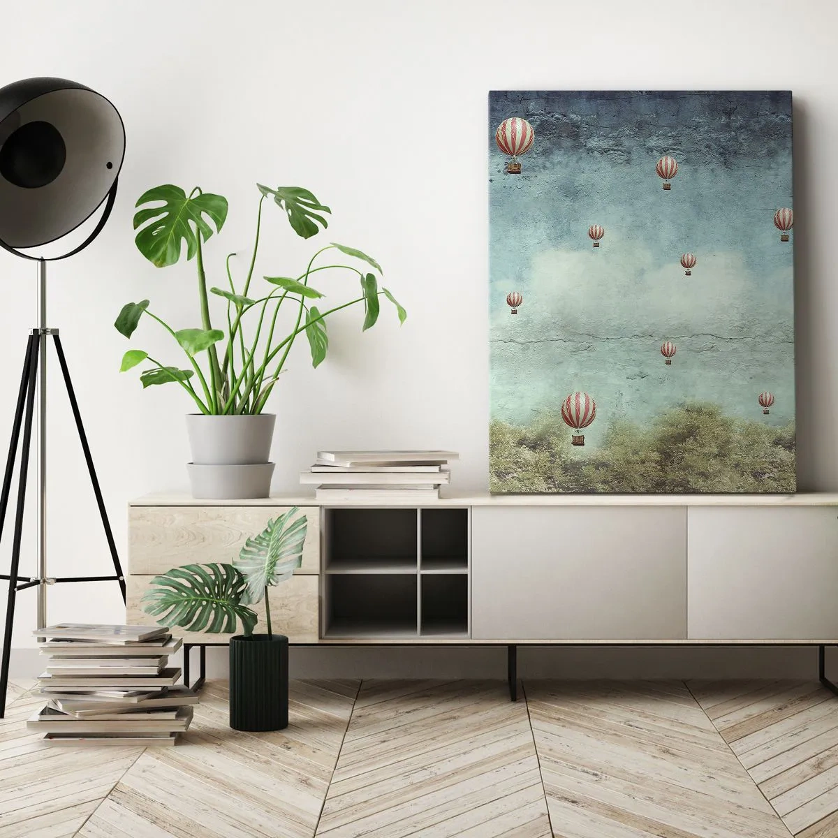 Lærredstryk - Billede på lærred - Fri fra livets travlhed og travlhed - 50x70 cm