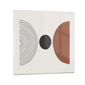 Billede på glas - I rampelyset - 70x70 cm