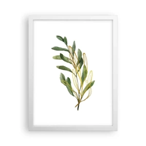 Plakat i hvid ramme - Alt, hvad der er godt - 30x40 cm