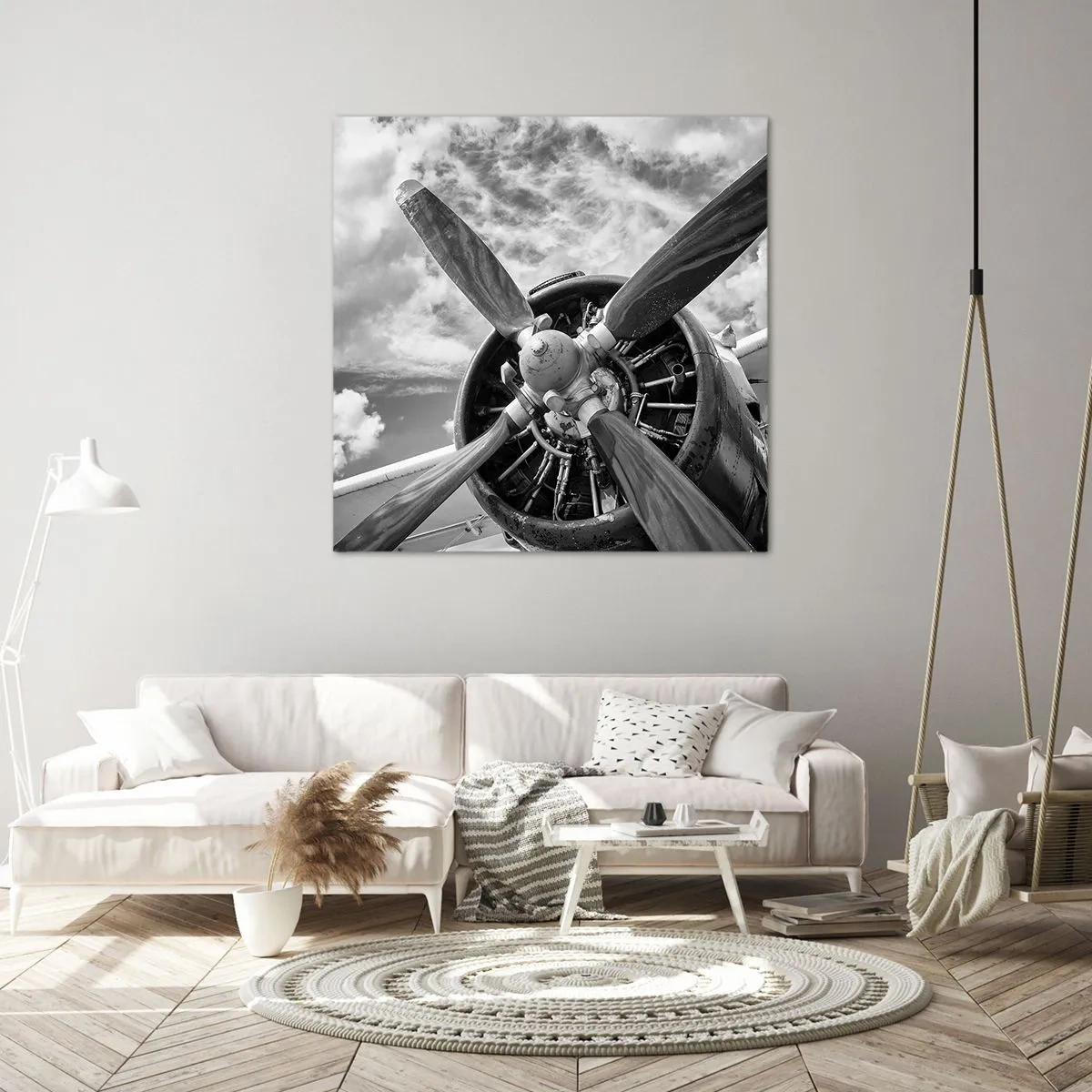 Lærredstryk - Billede på lærred - Himmelens erobrer - 70x70 cm