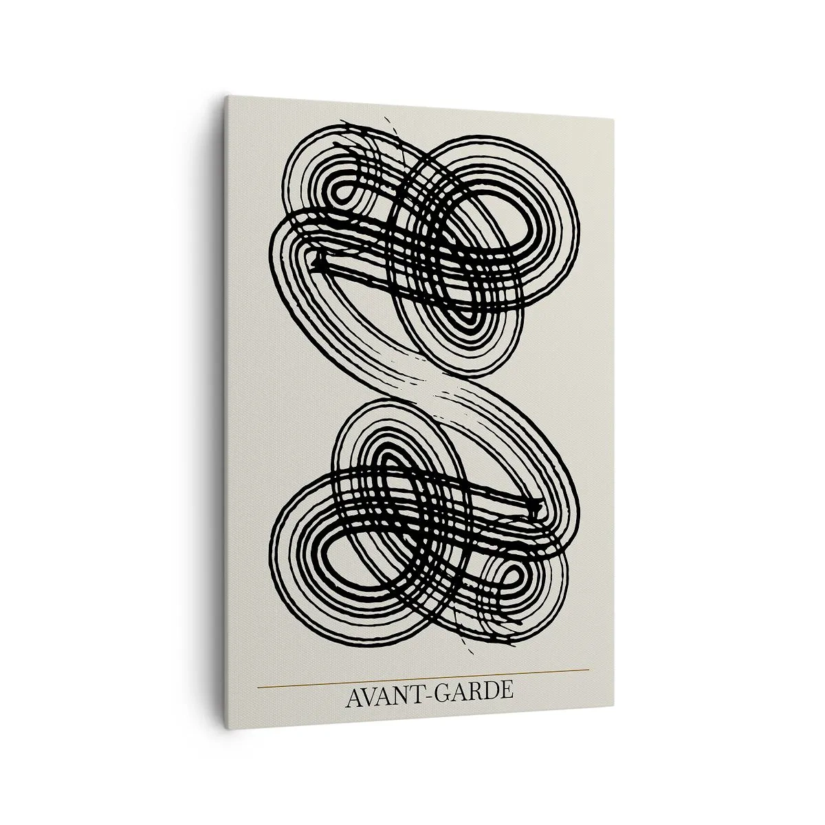 Lærredstryk - Billede på lærred - Det kom ud spontant - 70x100 cm