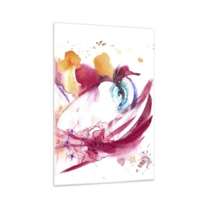 Billede på glas - I nærheden af hinanden blomstrer verden - 70x100 cm